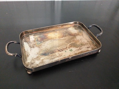 Silber tablett metall - -,
