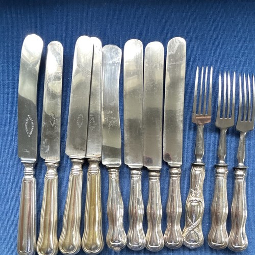 Versilbertes besteck konvolut - besteck,