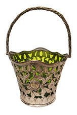 Antiker Henkelkorb Versilbert