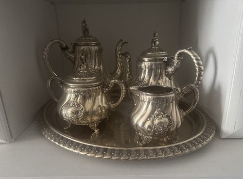 Versilbertes kaffee - kaffee-, &