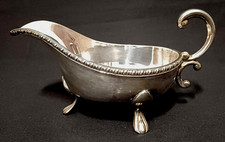 Antike versilberte Sauciere