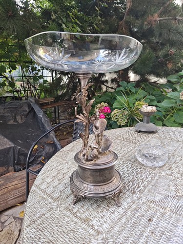 Alte versilberte schale mit - alte,