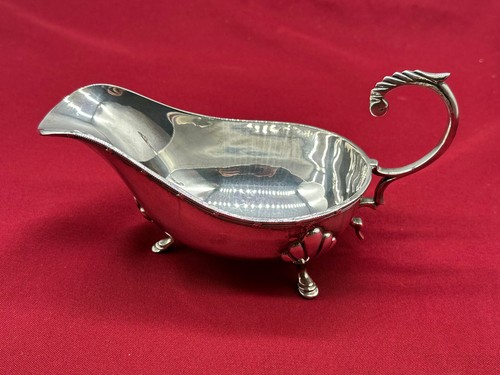 Sauciere versilbert antik