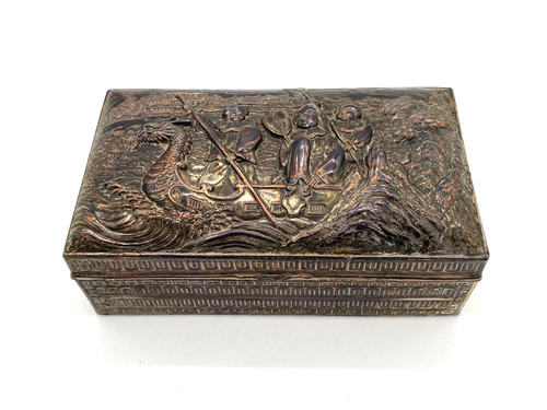 Jugendstil silberdose schmuck - silberdose,