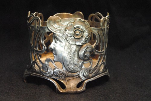 Wmf jugendstil flaschenhalter - jugendstil,