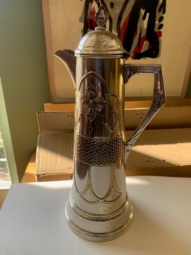 Silberkanne jugendstil - silberkanne,,